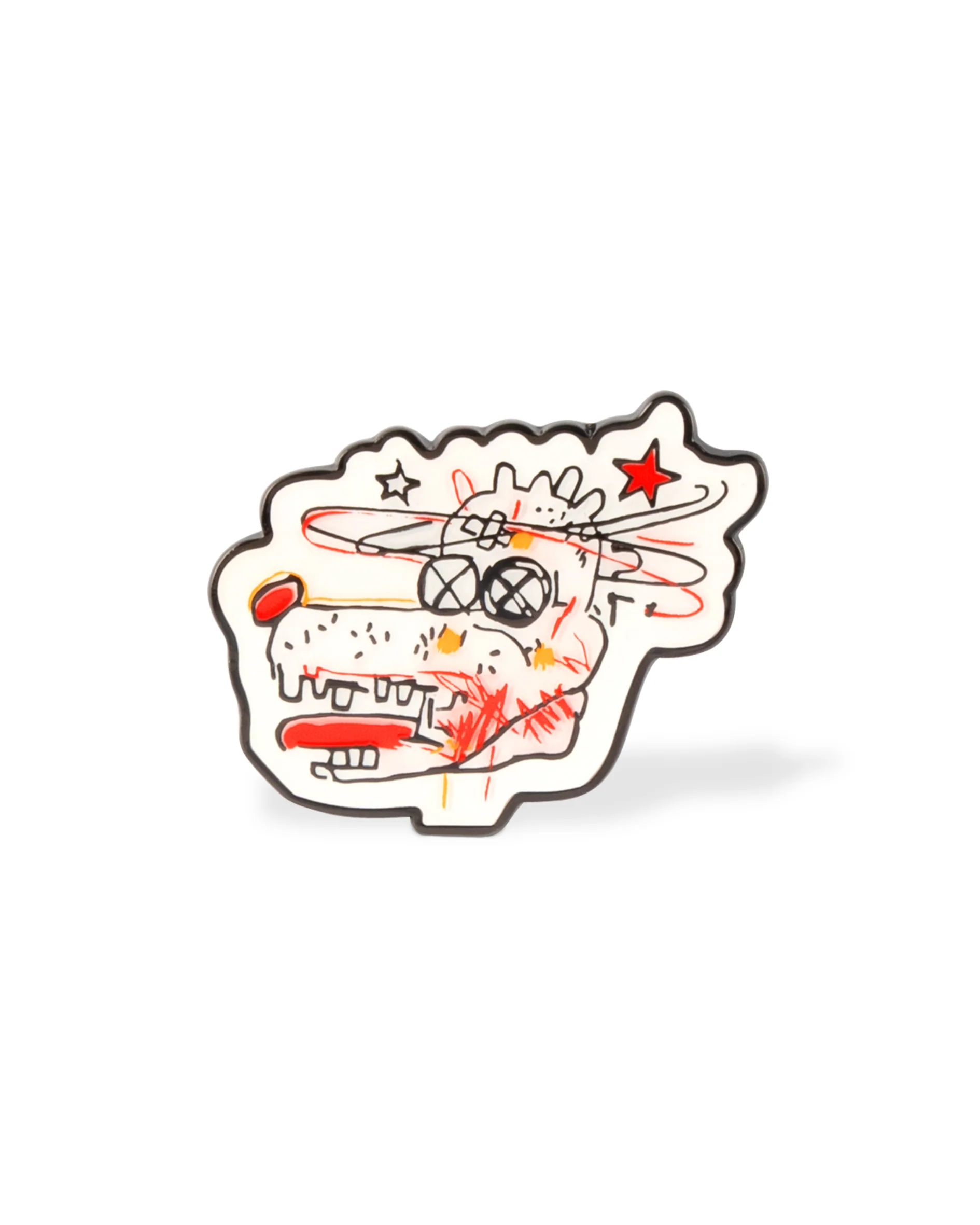 Basquiat Dog Head Pin - Image 2