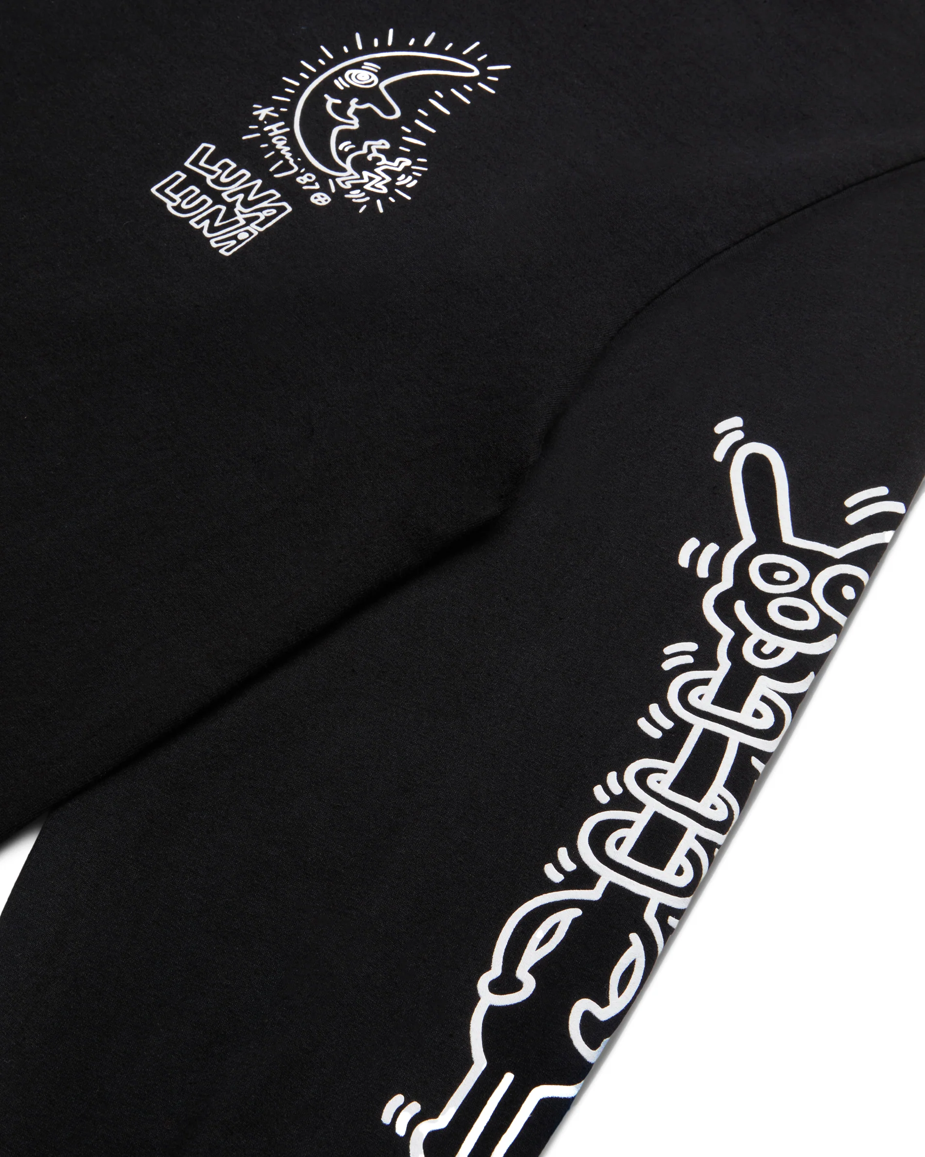 Haring Moon Long Sleeve T-Shirt - Image 6
