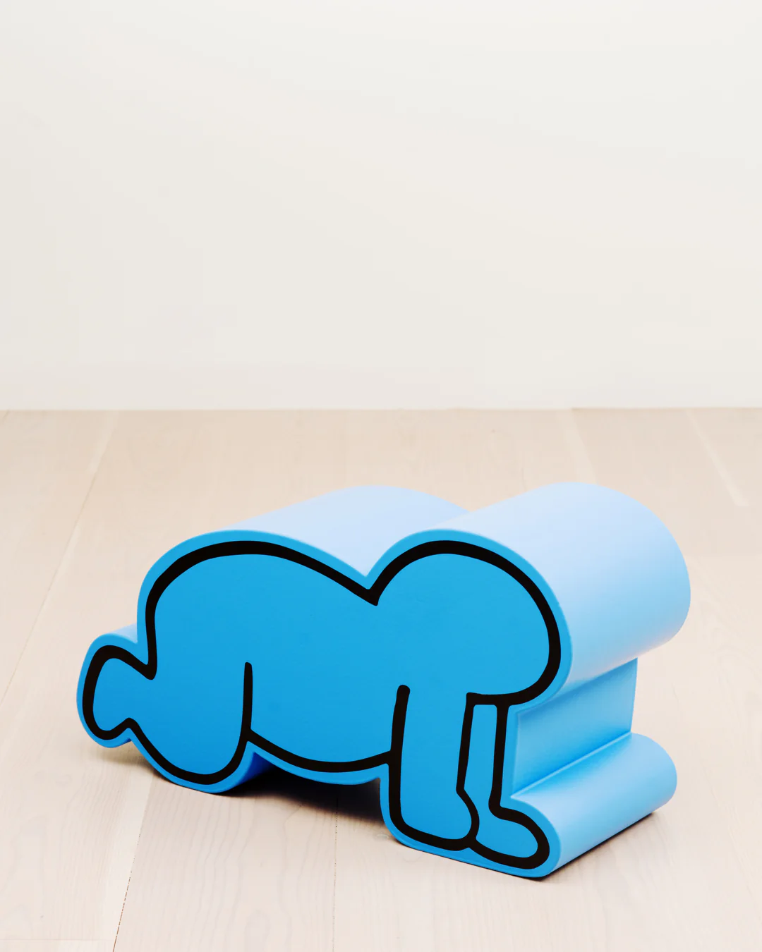 Luna Luna x Gufram x Keith Haring Blue Radiant Baby Pouf - Image 3