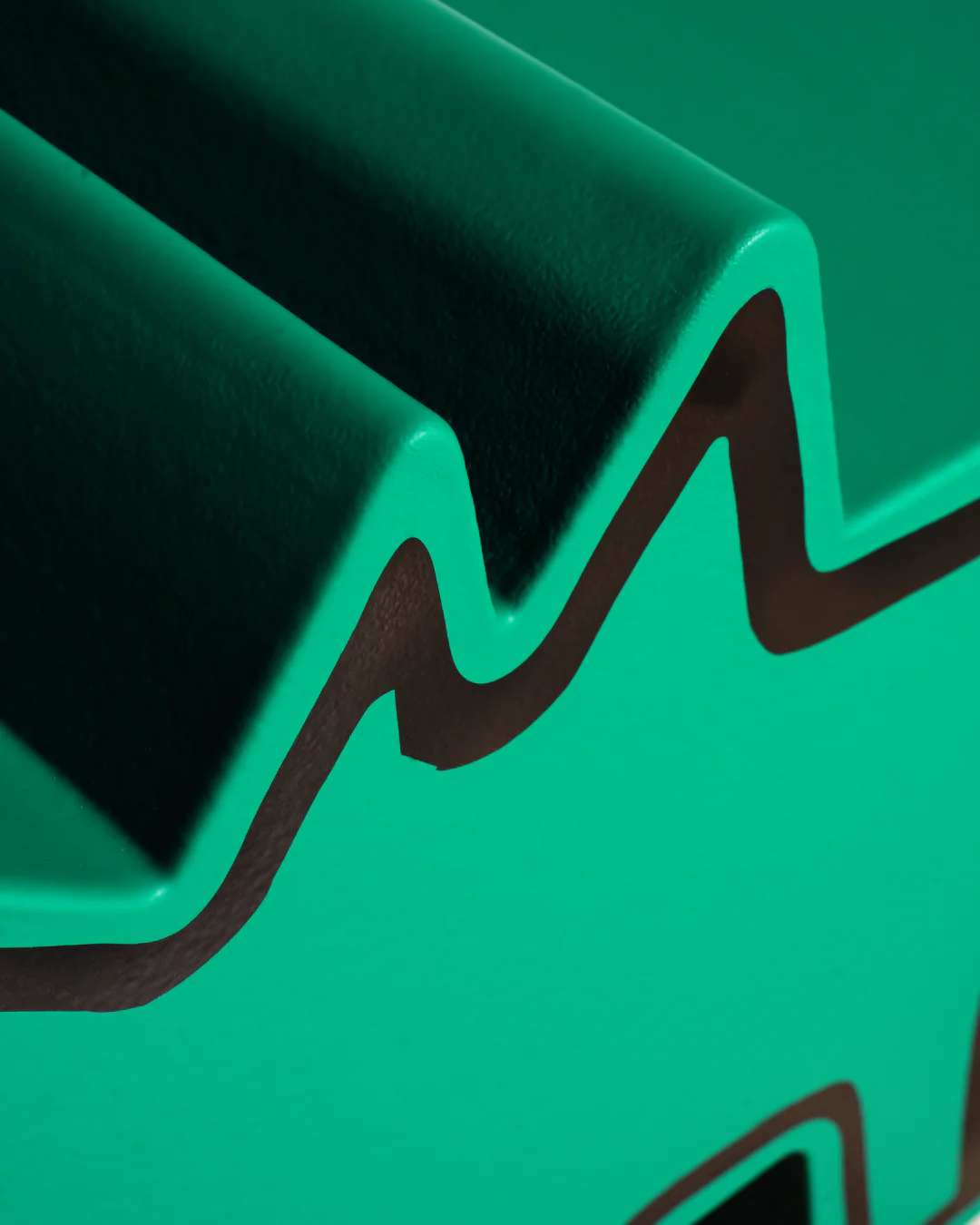 Luna Luna x Gufram x Keith Haring Green Dog Bench - Image 4